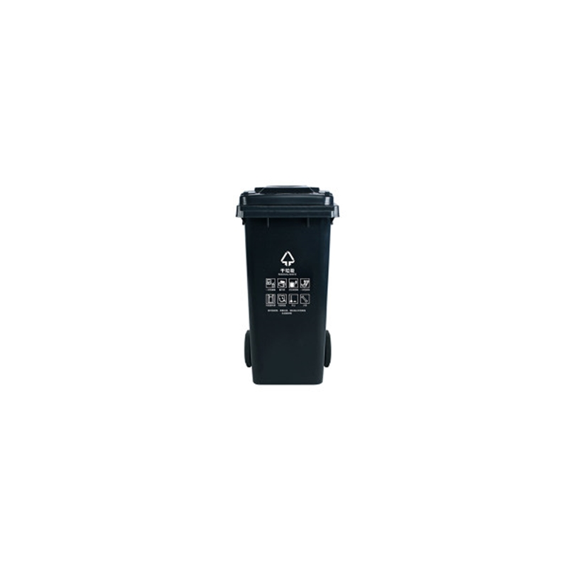 MYL-7120 MINYIN/敏胤 干垃圾带轮垃圾桶 MYL-7120 470×550×960mm 120L 黑色 1个