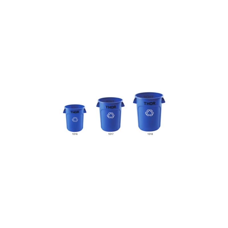 TRUST/特耐适 TRUST/特耐适 圆形回收桶 1017 φ560×700mm 121L 蓝色 1个 1017