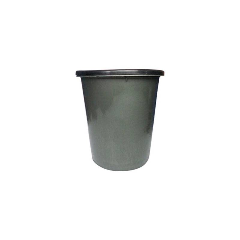 LT-022 ZIREN/滋仁 扣式圆形垃圾桶 LT-022 φ260×280mm 8L 灰色 1个