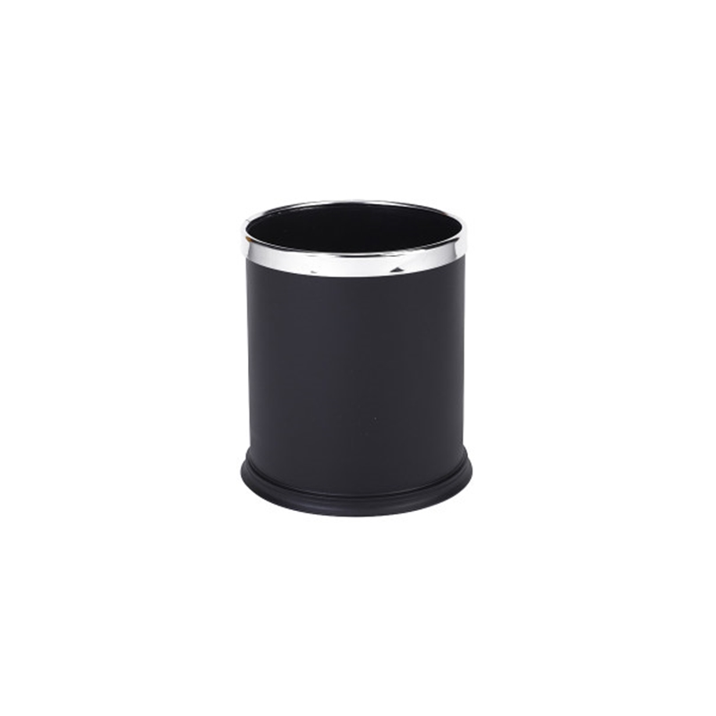 ZKHWT0033 GENERAL/通用 钢圈圆形垃圾桶 ZKHWT0033 10L 黑色 1个