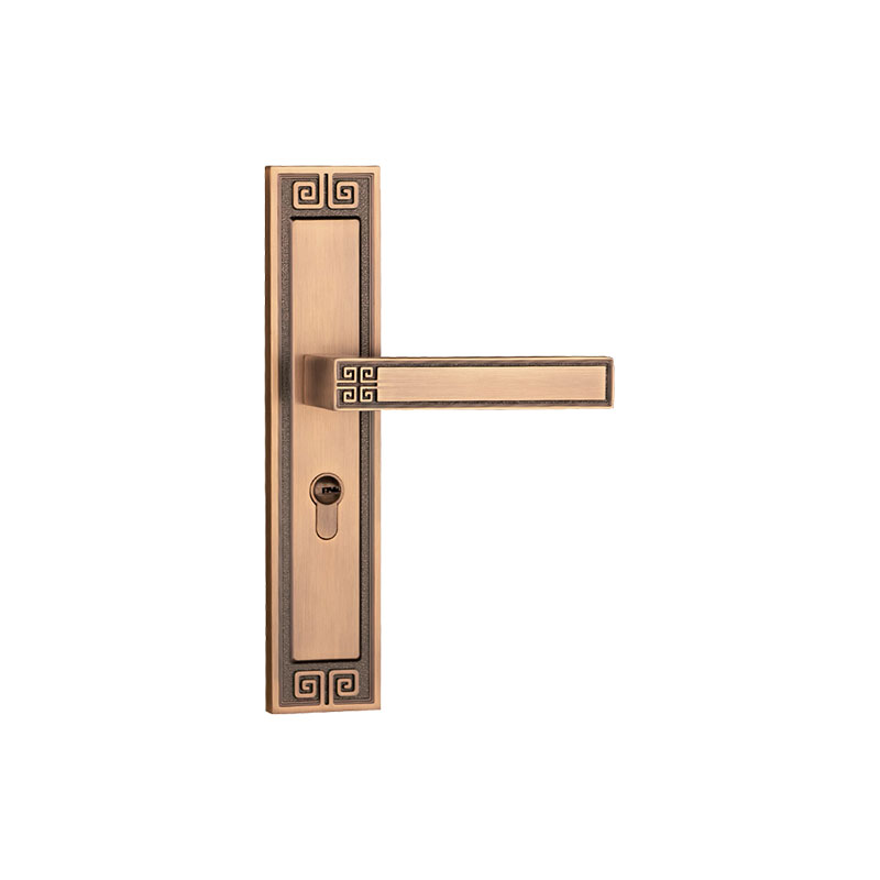 迈尼金顿纯铜拉手柜门全铜中式门把手衣柜简约隐嵌入式柜门橱柜 咖啡色纯铜拉手