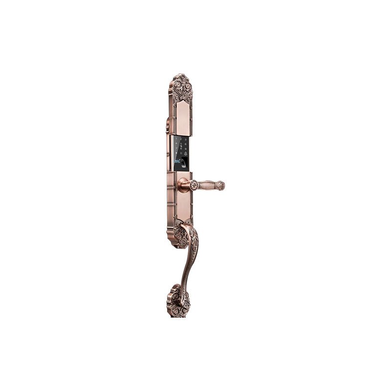 ENSD3 宜恩斯(ENS)指纹锁断桥铝玻璃门密码锁推拉铝合金阳台门不锈钢防水智能锁 黑色-上门安装