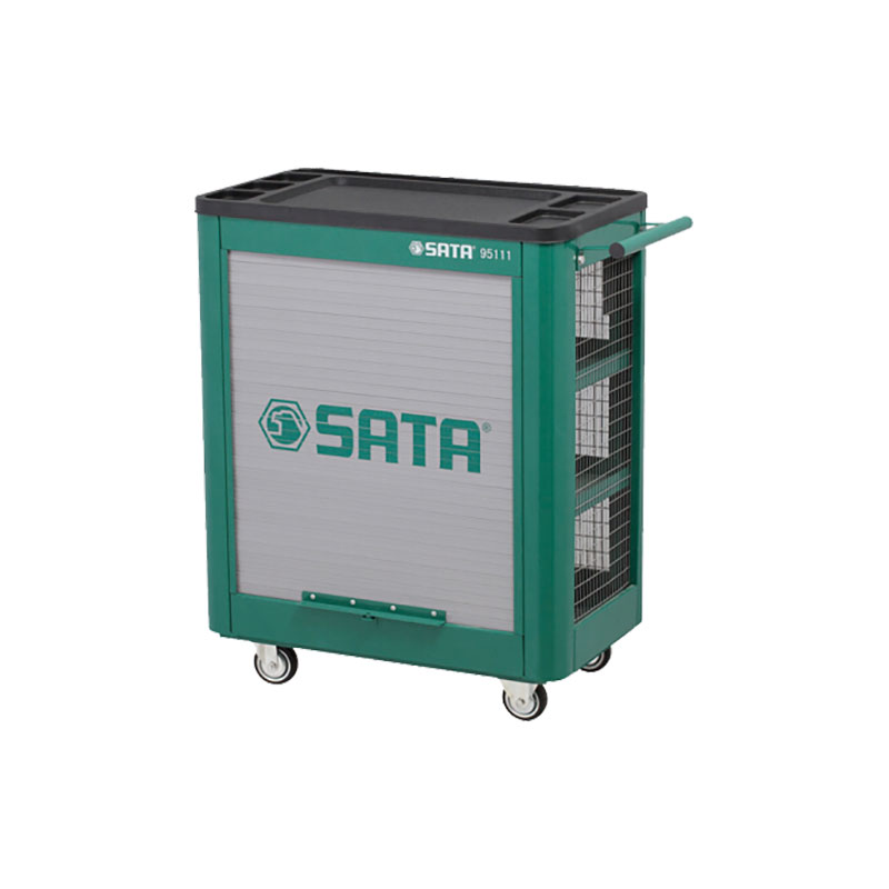 SATA/世达三层卷帘式网格工具推车系列