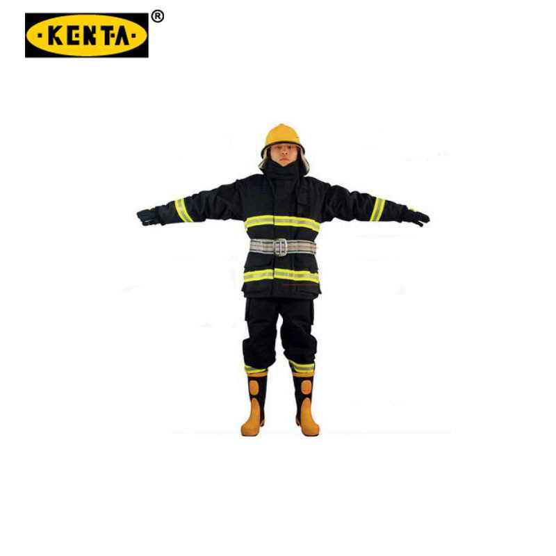 19-119-1073 KENTA/克恩达 19-119-1073 B62978 02款加厚款防护服五件套(消防手套、消防头盔、消防腰带、消防服、消防靴子)