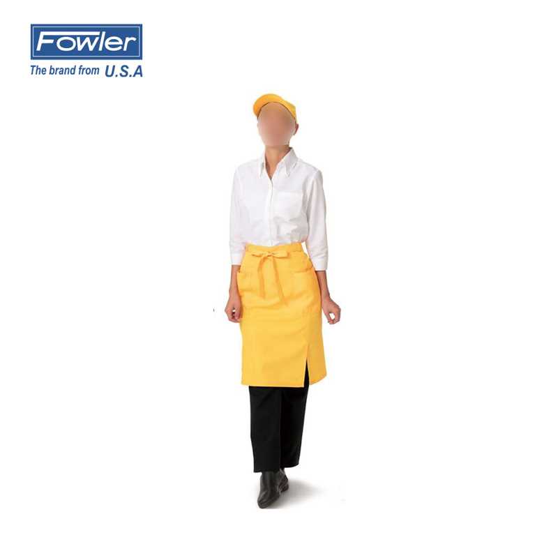 FOWLER/福勒 FOWLER/福勒 99-3030-326 F42239 黄色中长款腰部系带围裙 99-3030-326