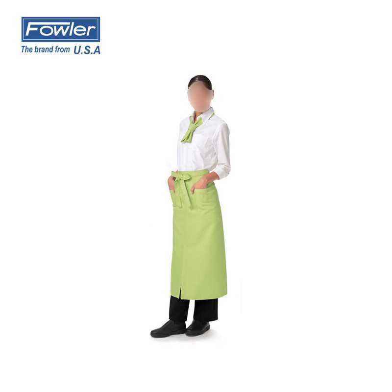 FOWLER/福勒 FOWLER/福勒 99-3030-327 F42240 绿色长款腰部系带围裙 99-3030-327