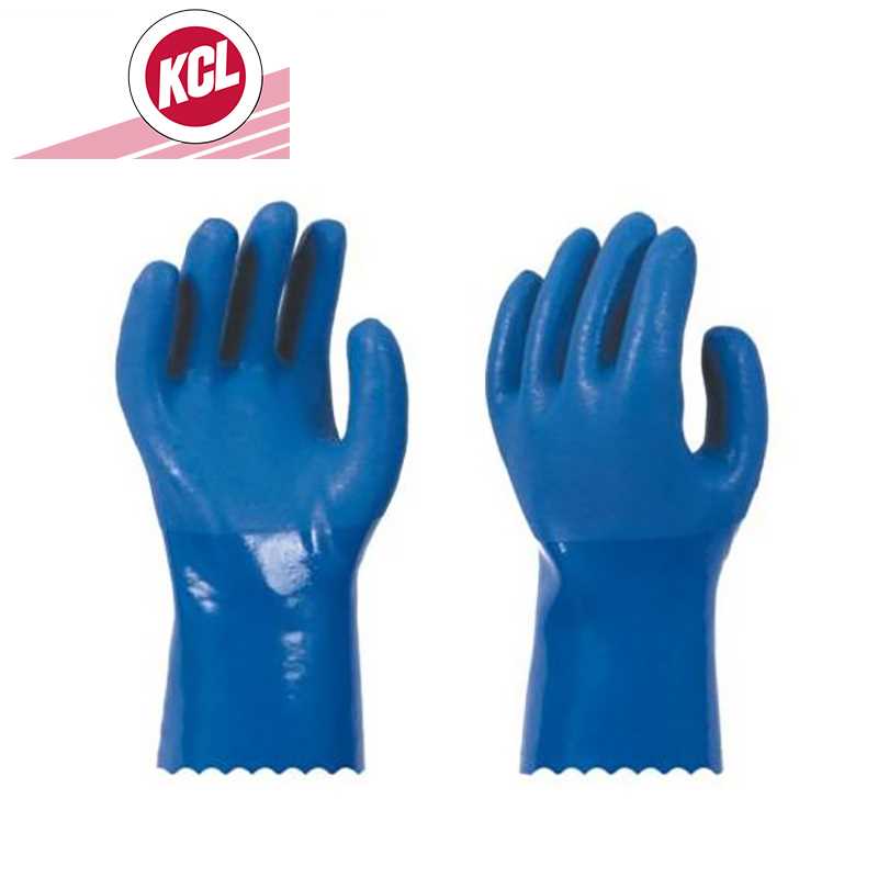 KCL/可兹尔 KCL/可兹尔 SL16-100-570 F57182 PVC耐油手套 蓝色 XL SL16-100-570