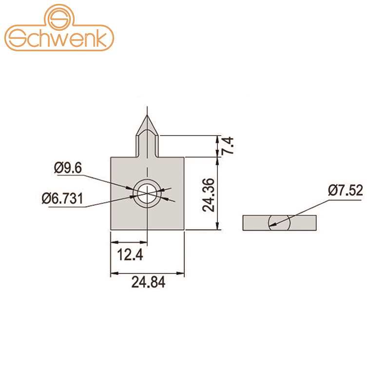 SK99-1010-912 Schwenk/施沃克 SK99-1010-912 F40370 方块规附件-划线器尖爪