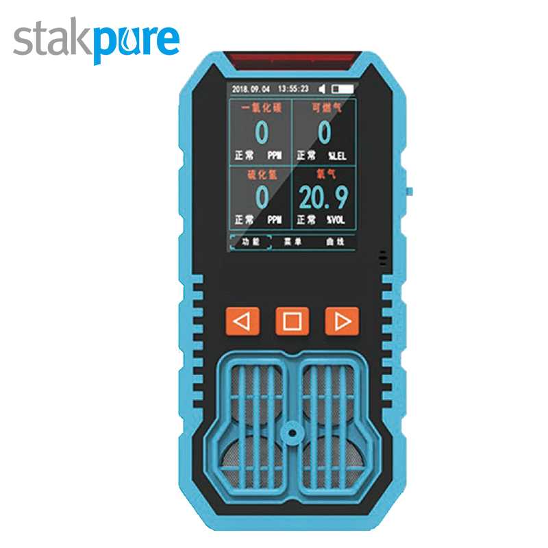 stakpure/斯塔克普尔 stakpure/斯塔克普尔 SR5T442 D33221 高精度彩屏数显四合一彩屏气体检测仪 SR5T442