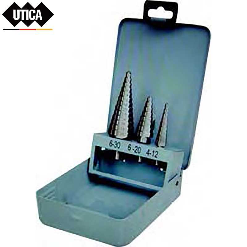 UTICA/优迪佧 UTICA/优迪佧 GE80-501-182 J151769 3件金属盒套装 高速钢直刃台阶钻 GE80-501-182