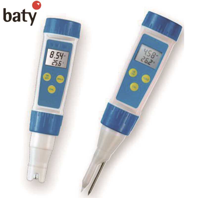 baty/贝迪 baty/贝迪 99-4040-365 F39140 防水型双行液晶显示笔式锥形pH计 99-4040-365