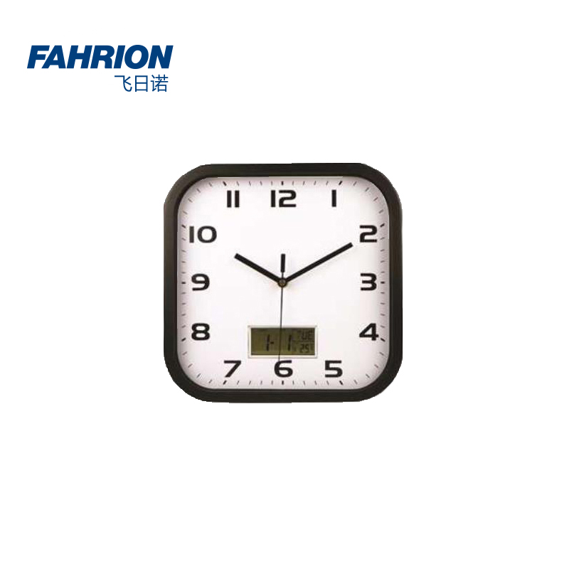 FAHRION/飞日诺 FAHRION/飞日诺 GD99-900-246 GD5906 黑色方形金属边框石英挂钟 GD99-900-246