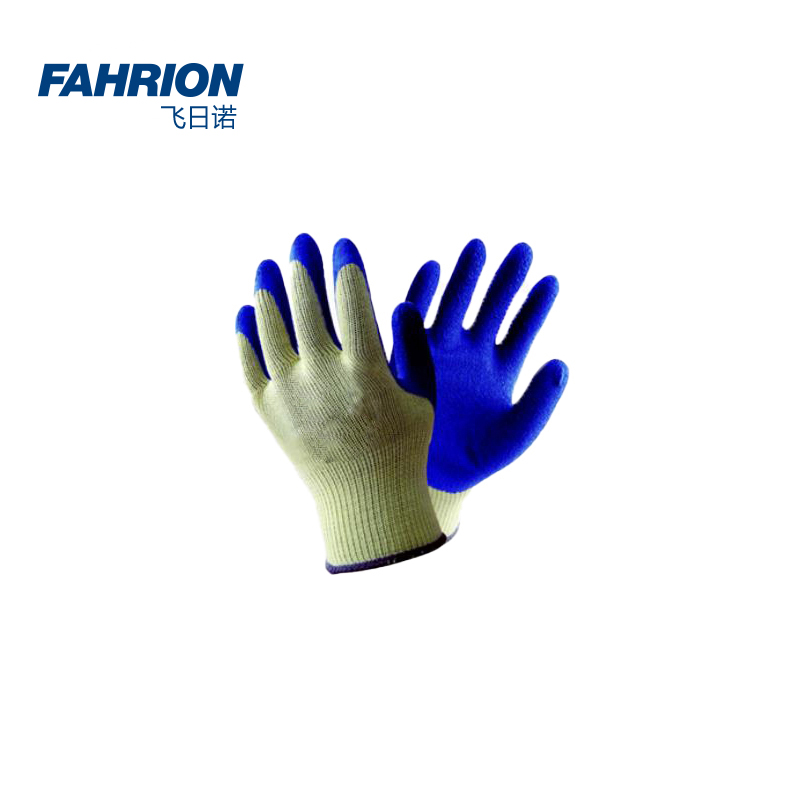 FAHRION/飞日诺 FAHRION/飞日诺 GD99-900-351 GD6430 蓝色乳胶掌部浸胶手套 GD99-900-351