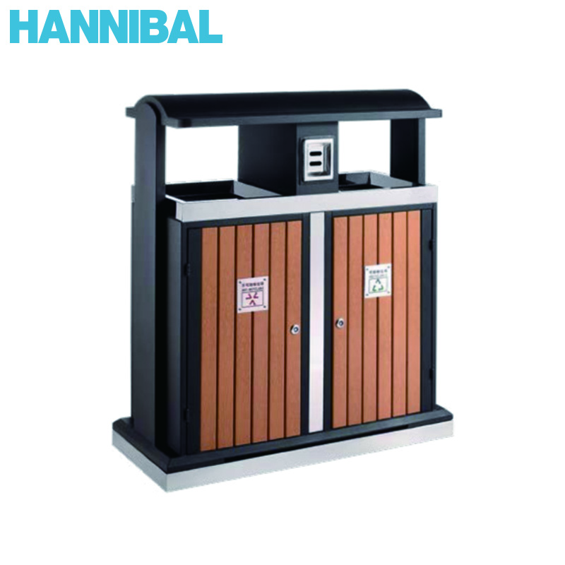 HB330170 HANNIBAL/汉尼巴尔 HB330170 C24586 分类环保垃圾桶-塑木